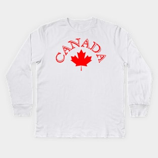 Canada Logo Kids Long Sleeve T-Shirt